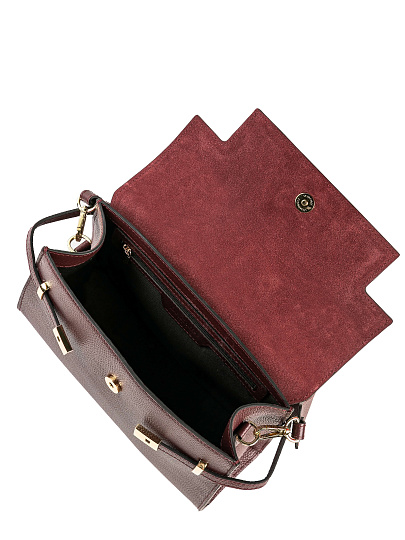 Женская сумка Dr. Koffer из натуральной кожи бордовая