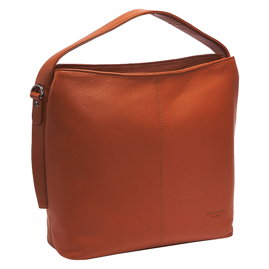 Женская сумка Dr.Koffer из натуральной кожи коричневая