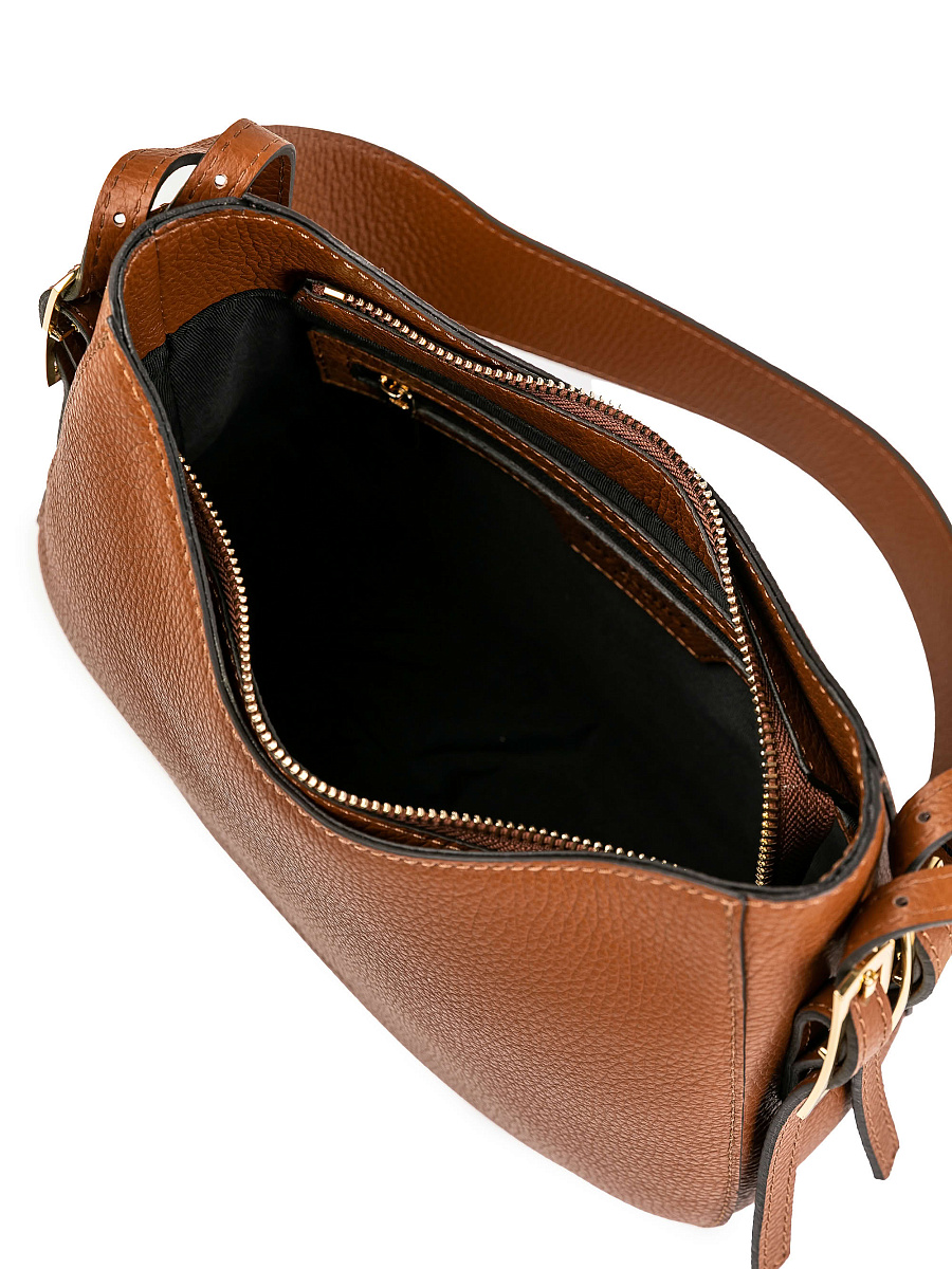 Женская сумка Dr.Koffer из натуральной кожи коричневая