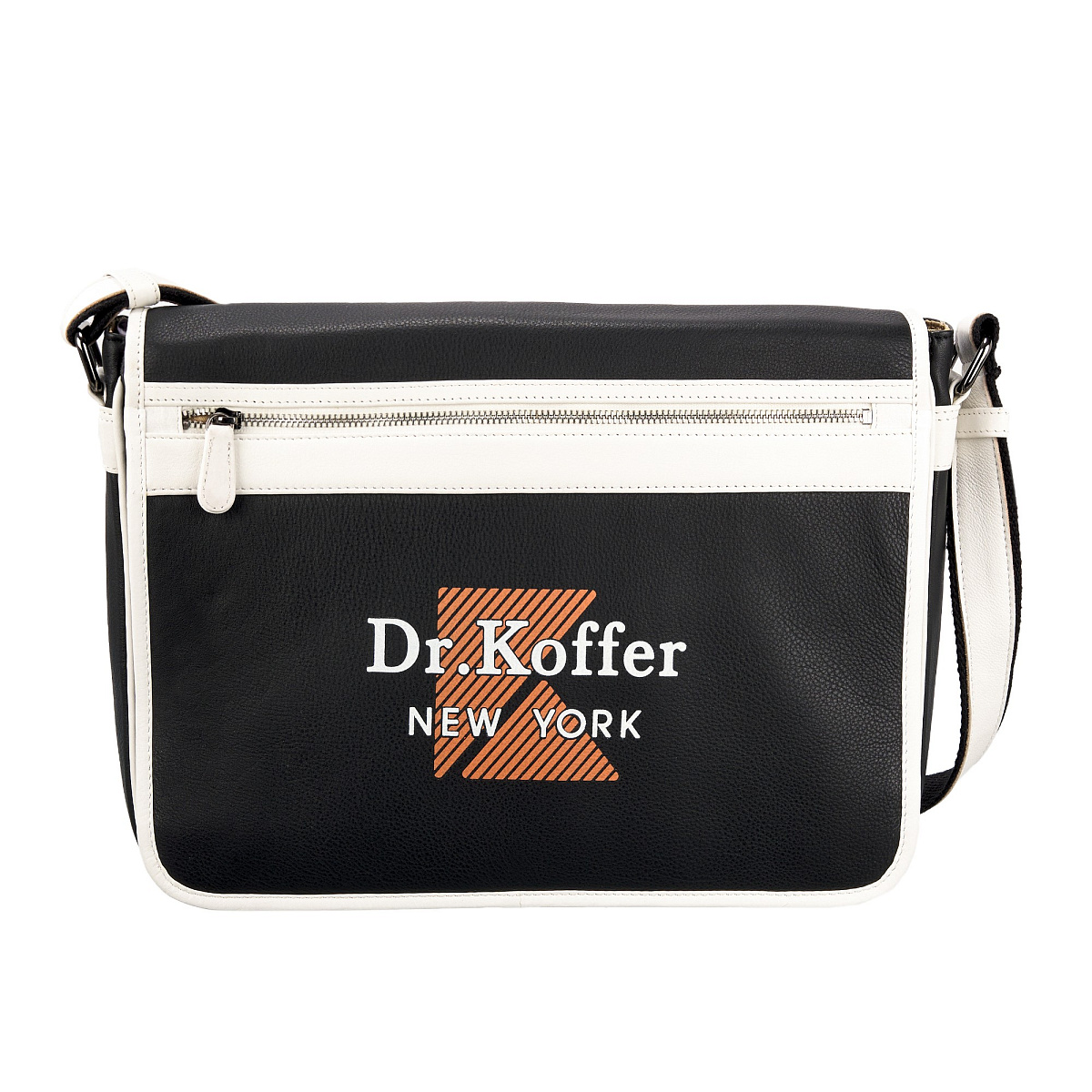 Деловая сумка Dr.Koffer из натуральной кожи черная
