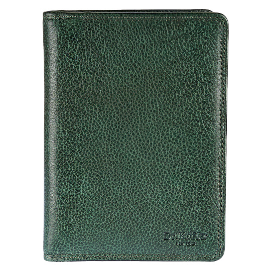 Портмоне Dr.Koffer из натуральной кожи зеленое