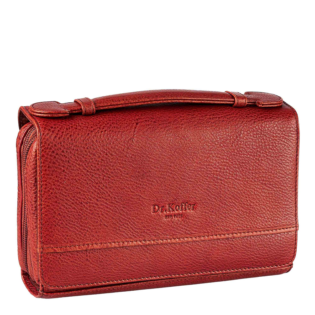 Сумка барсетка из натуральной кожи Dr. Koffer коричневая