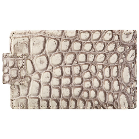 Визитница Dr.Koffer из натуральной кожи белая