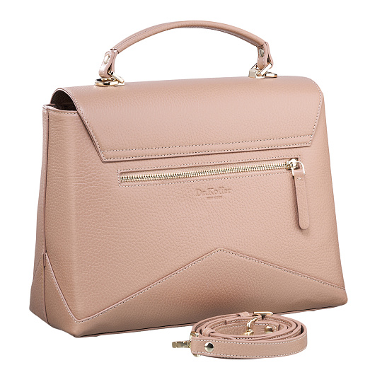 Женская сумка  Dr. Koffer из натуральной кожи розовая