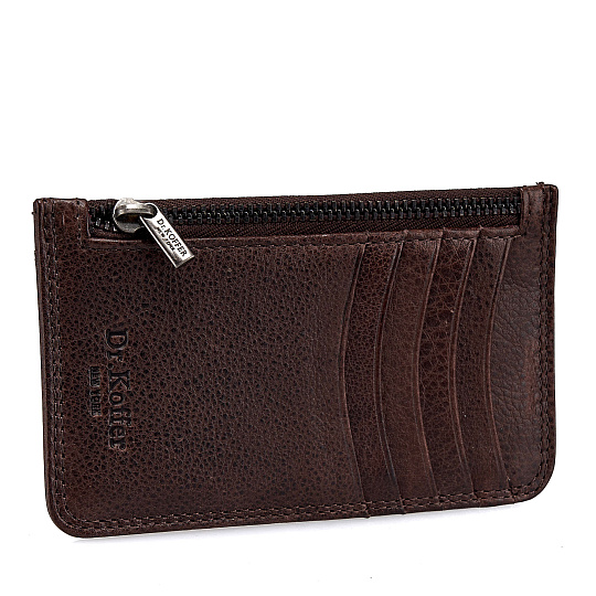 Кредитница Dr.Koffer из натуральной кожи коричневая