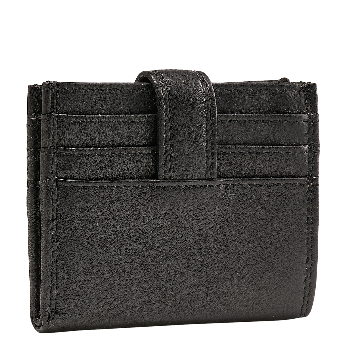 Кредитница Dr.Koffer из натуральной кожи черная