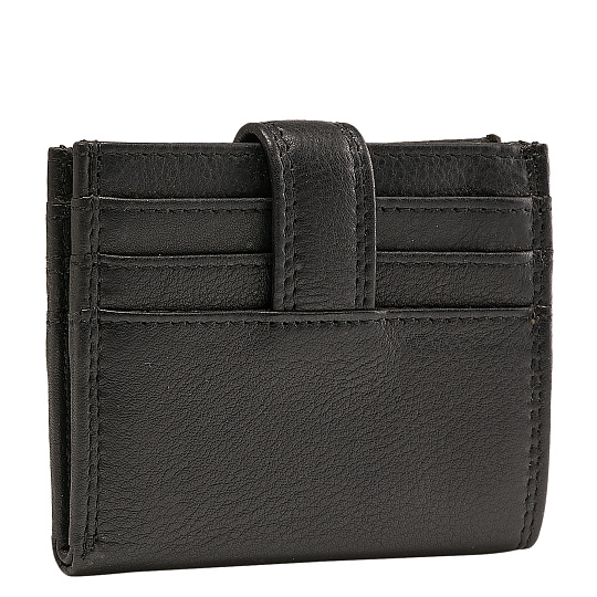 Кредитница Dr.Koffer из натуральной кожи черная