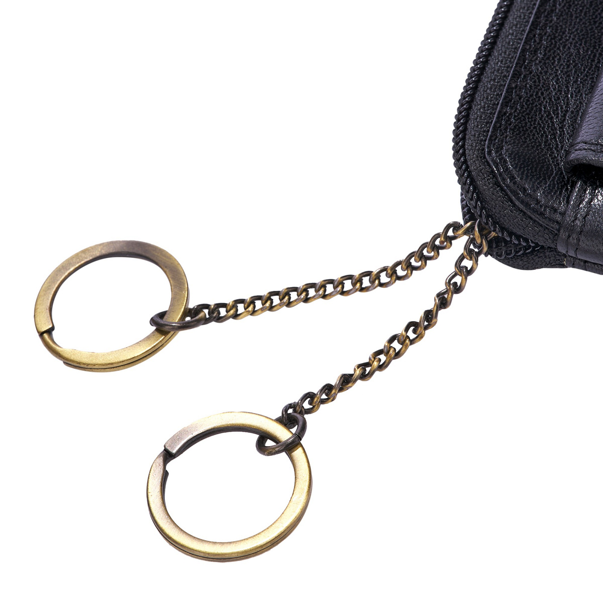 Ключница Dr.Koffer из натуральной кожи черная