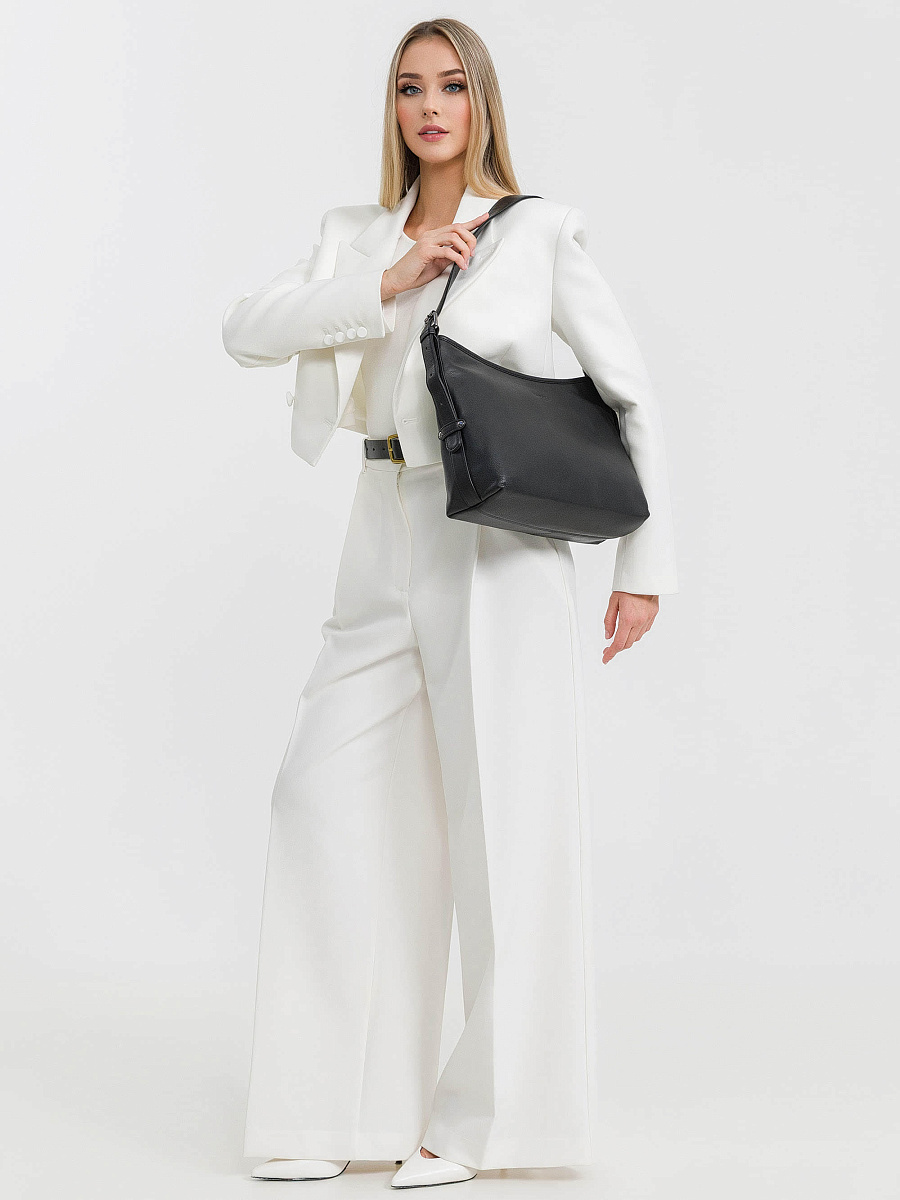 Женская сумка Dr.Koffer из натуральной кожи чёрная