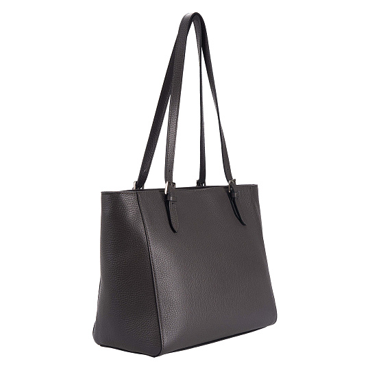 Женская сумка Dr. Koffer из натуральной кожи серая