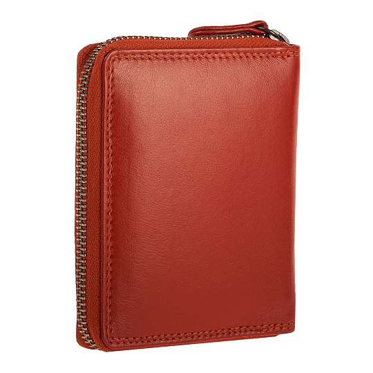 Портмоне Dr.Koffer из натуральной кожи оранжевое