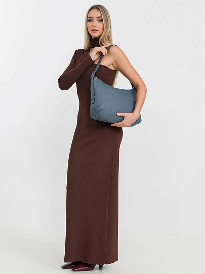 Женская сумка Dr.Koffer из натуральной кожи голубая