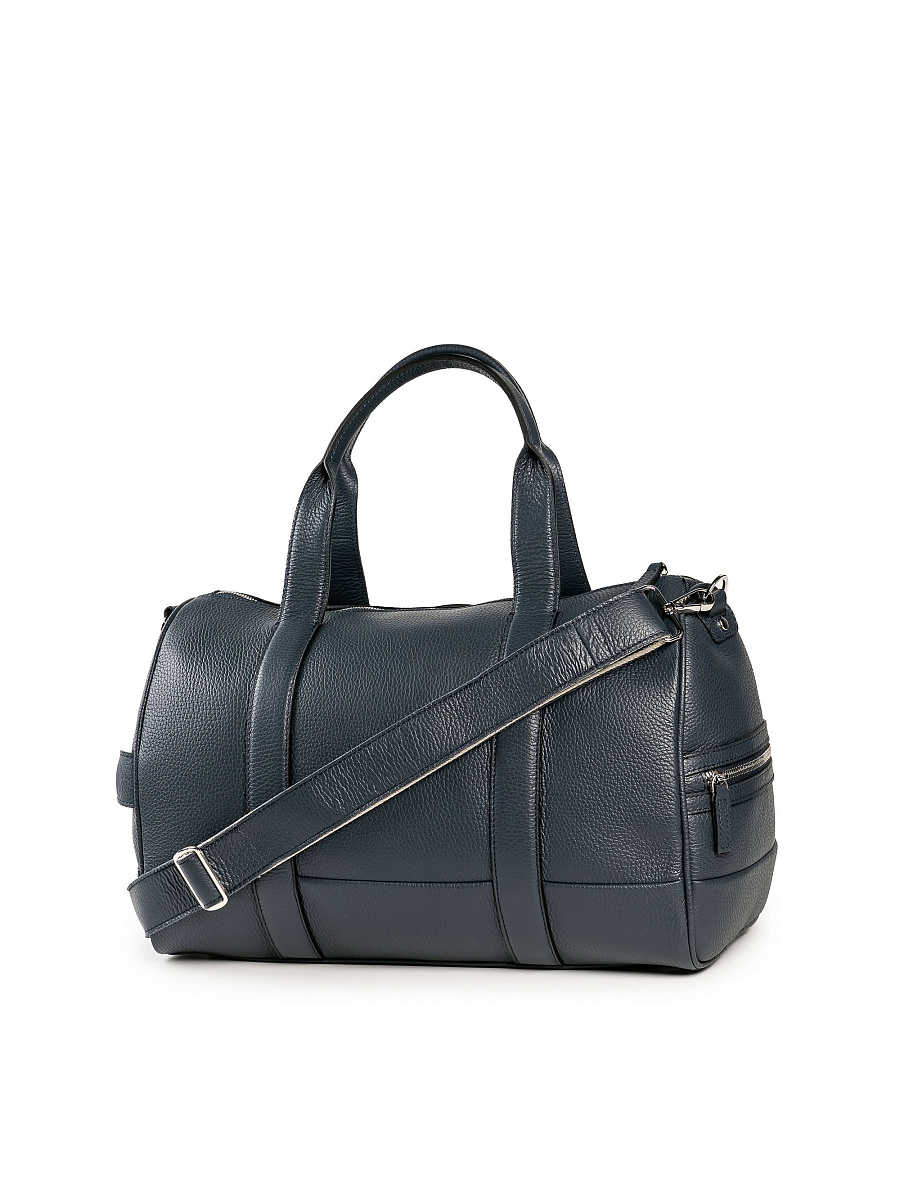 Дорожная сумка Dr. Koffer из натуральной кожи синяя