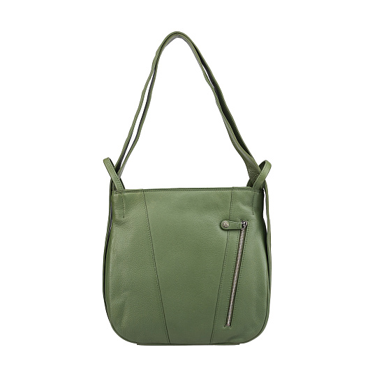 Женская сумка Dr.Koffer из натуральной кожи зеленая