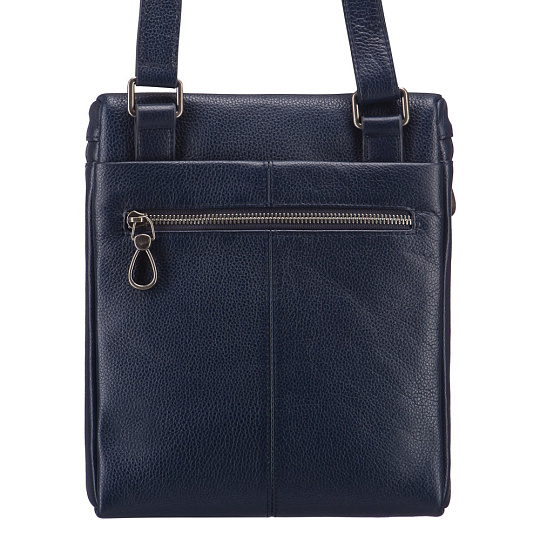 Сумка через плечо Dr.Koffer из натуральной кожи синяя