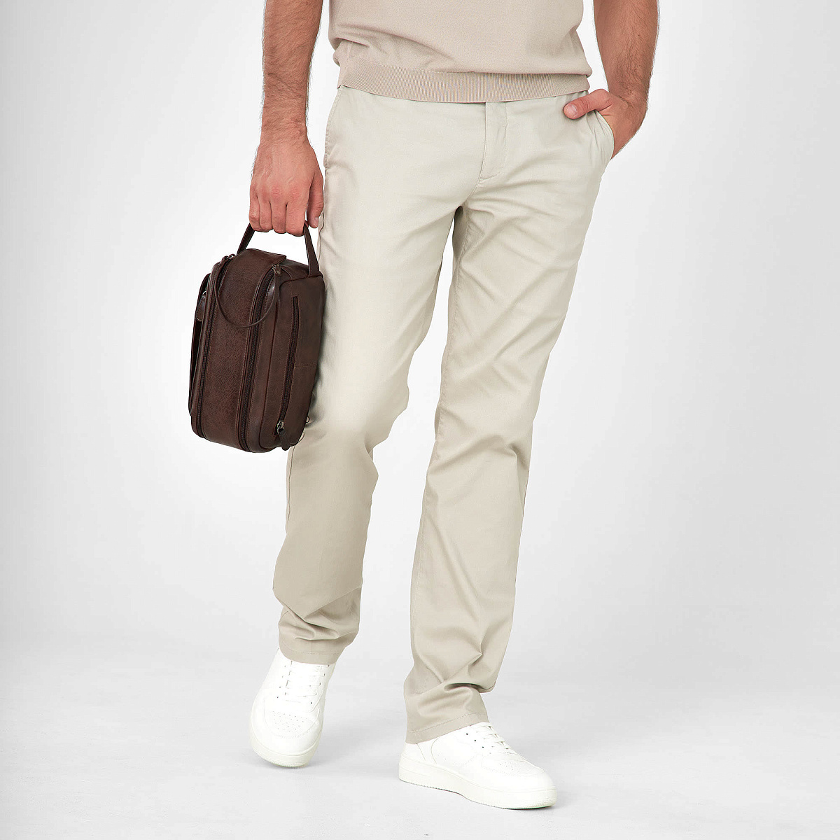 Несессер Dr.Koffer из натуральной кожи коричневый