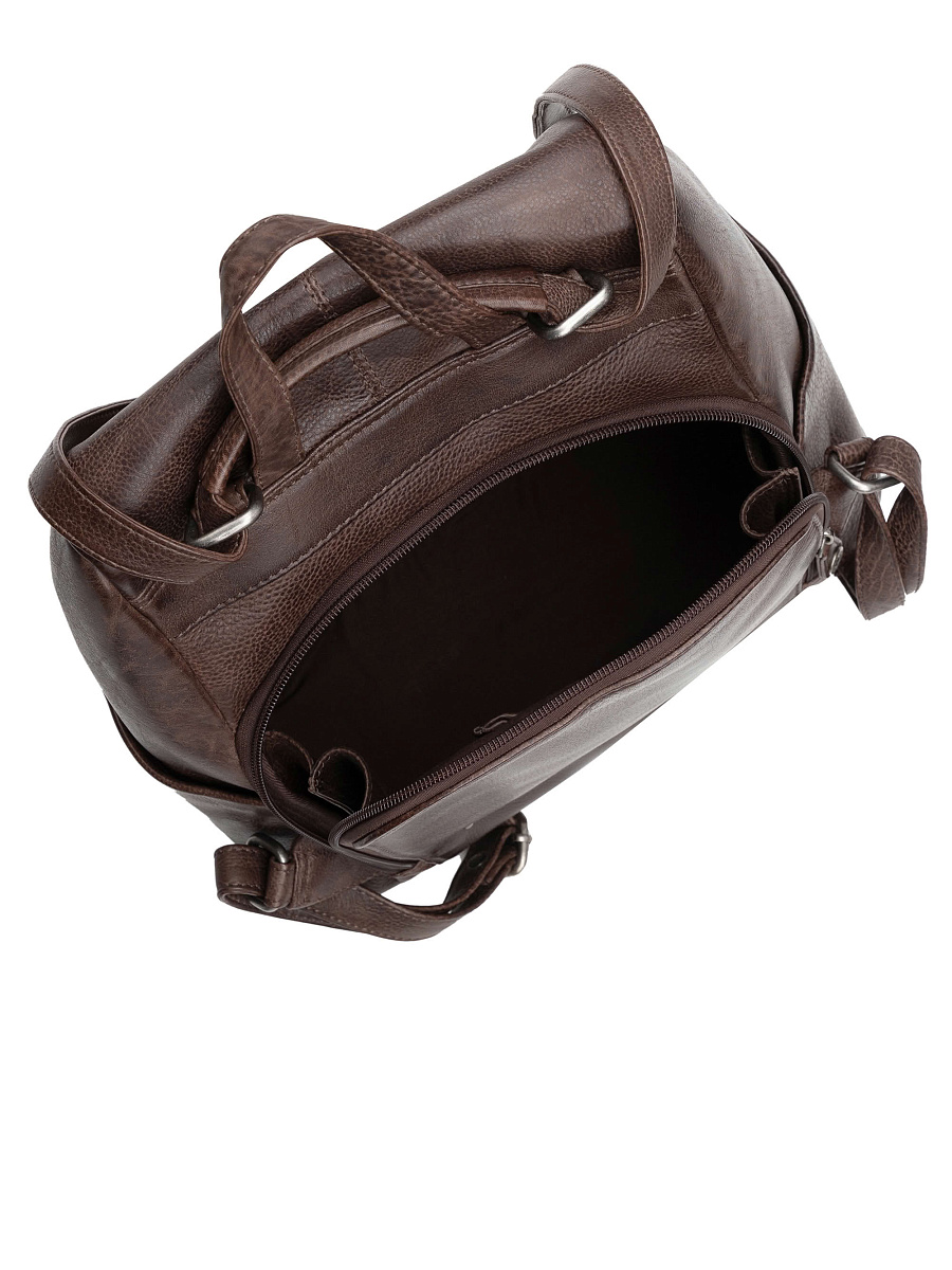Сумка-рюкзак Dr. Koffer из натуральной кожи коричневая