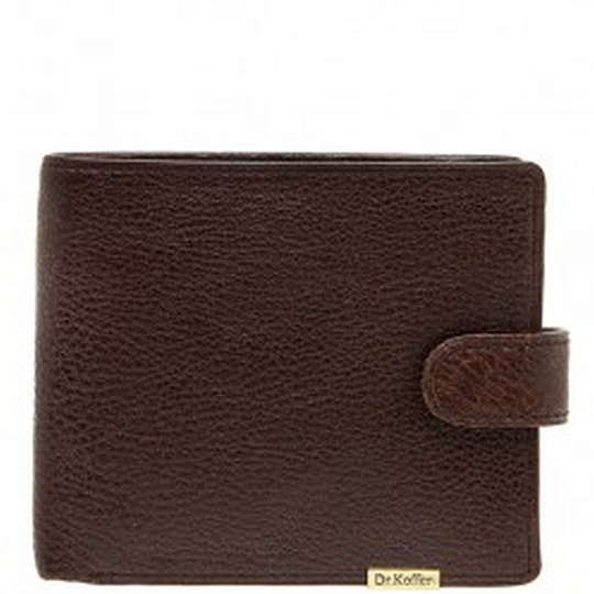 Портмоне Dr.Koffer из натуральной кожи коричневое