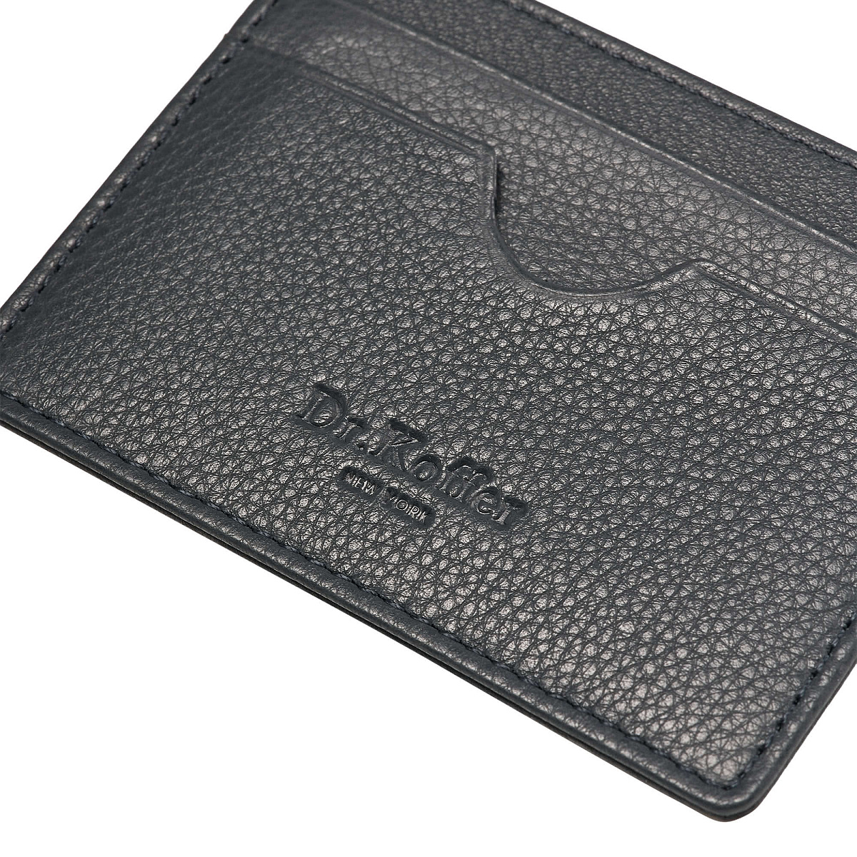 Кредитница Dr.Koffer из натуральной кожи синяя