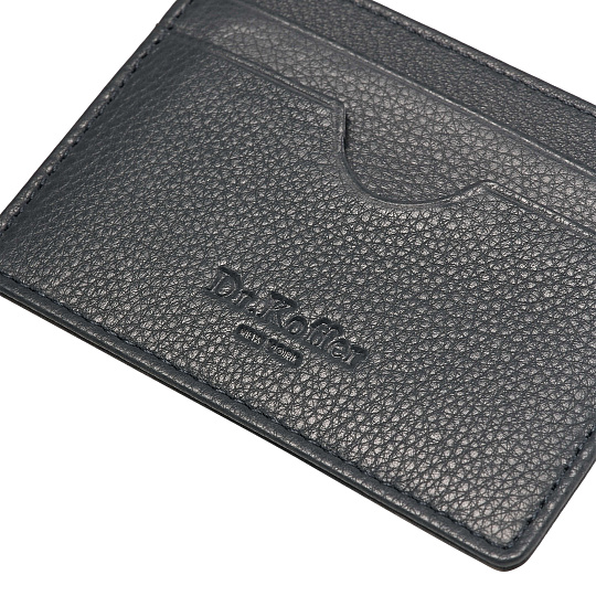 Кредитница Dr.Koffer из натуральной кожи синяя