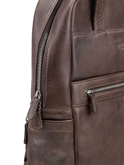 Рюкзак Dr. Koffer из натуральной кожи коричневый