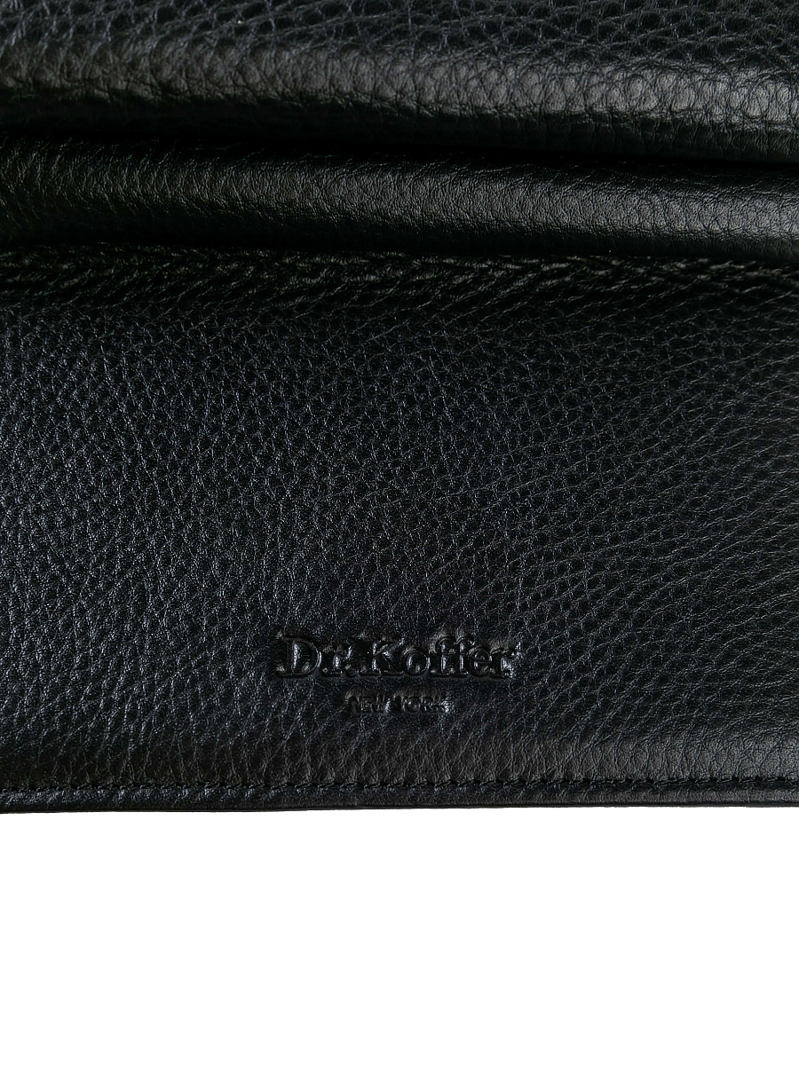Портмоне Dr.Koffer из натуральной кожи черное