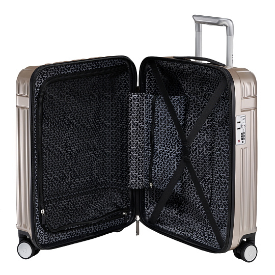 Чемодан на колесах S Dr.Koffer АБС (abs) пластик золото