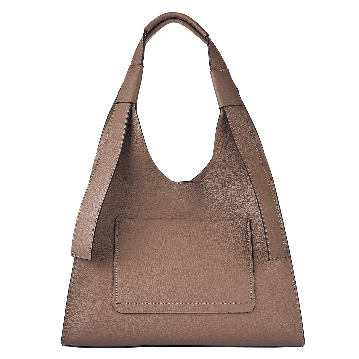 Женская сумка Dr. Koffer из натуральной кожи бежевая