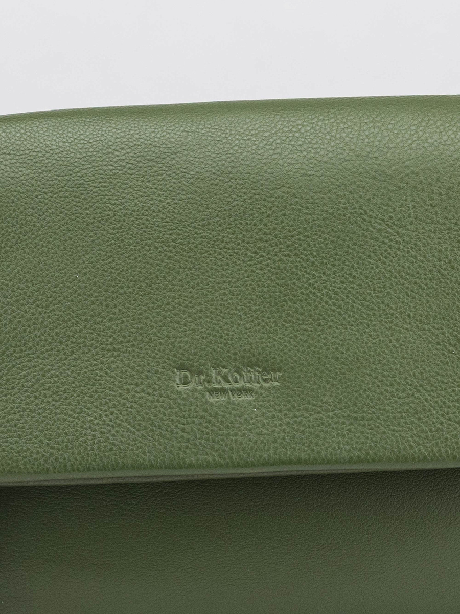 Женская сумка Dr.Koffer из натуральной кожи зеленая