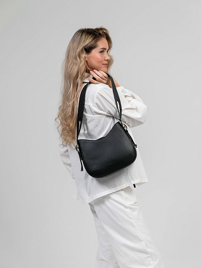 Женская сумка Dr.Koffer из натуральной кожи черная