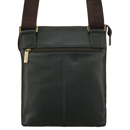 Сумка через плечо Dr.Koffer из натуральной кожи зеленая