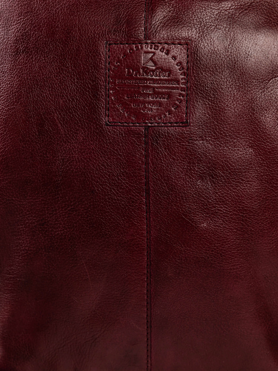 Рюкзак Dr.Koffer из натуральной кожи бордовый