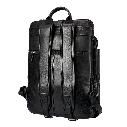 Рюкзак Dr.Koffer из натуральной кожи черный