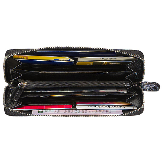 Портмоне Dr.Koffer из натуральной кожи черное
