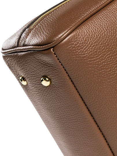 Женская сумка Dr. Koffer из натуральной кожи коричневая