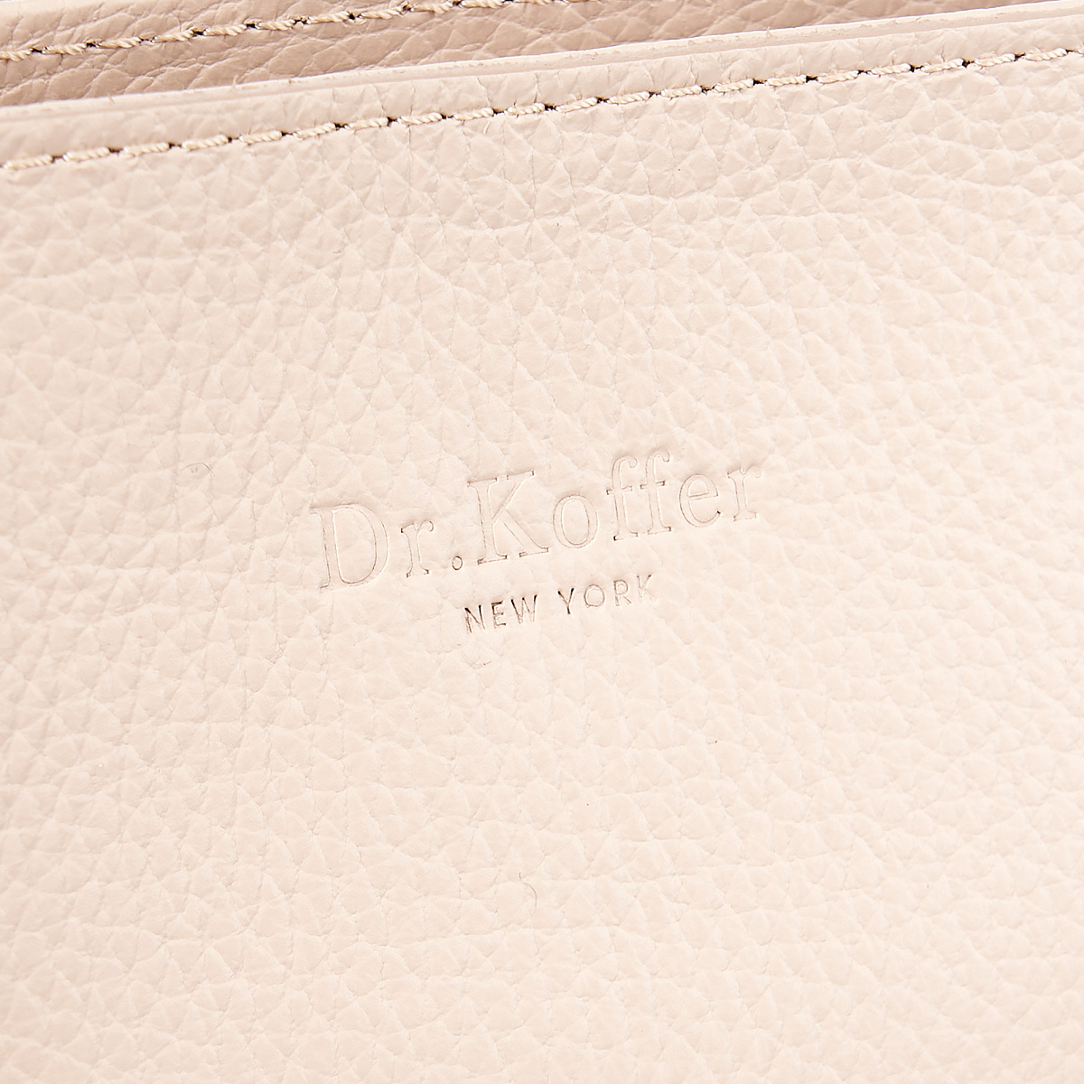 Женская сумка Dr. Koffer из натуральной кожи бежевая