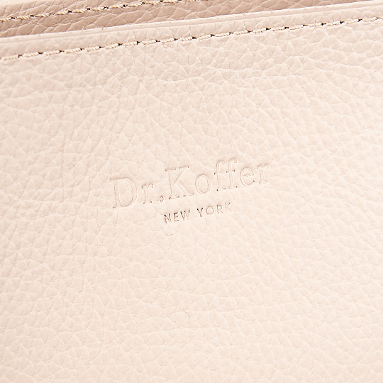 Женская сумка Dr. Koffer из натуральной кожи бежевая