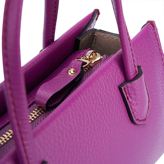 Женская сумка Dr. Koffer из натуральной кожи розовая