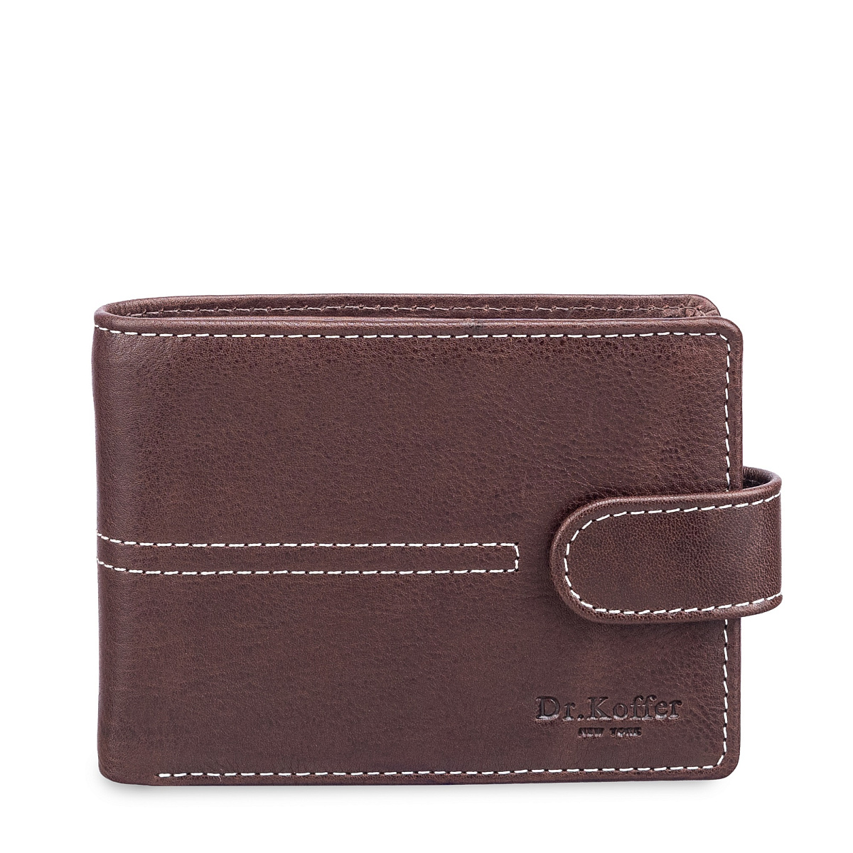 Портмоне Dr.Koffer из натуральной кожи коричневое