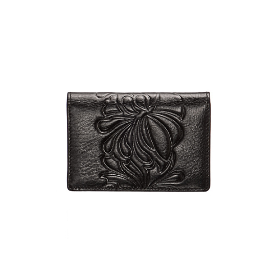 Визитница Dr.Koffer из натуральной кожи черная