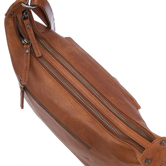 Женская сумка Dr.Koffer из натуральной кожи светло-коричневая