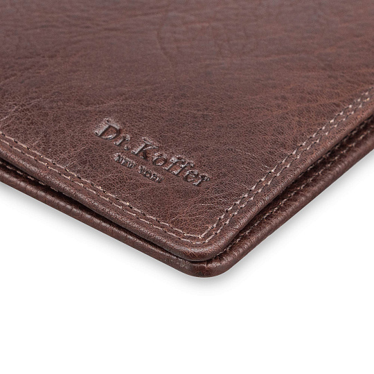 Обложка для паспорта/автодок из натуральной кожи Dr. Koffer