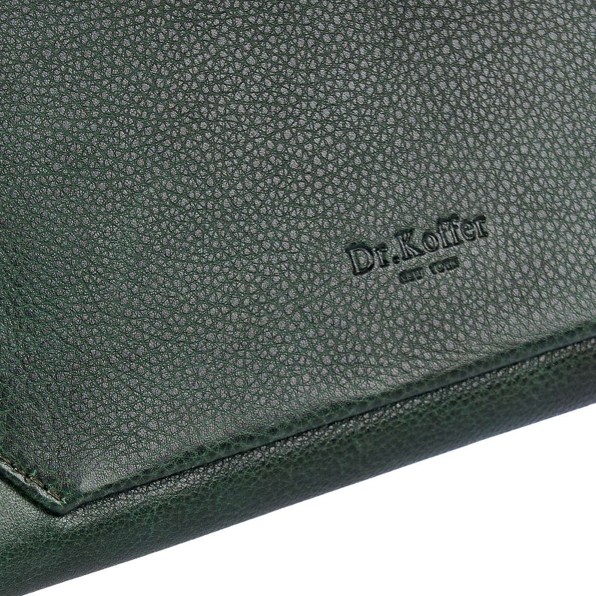 Портмоне Dr.Koffer из натуральной кожи зеленое