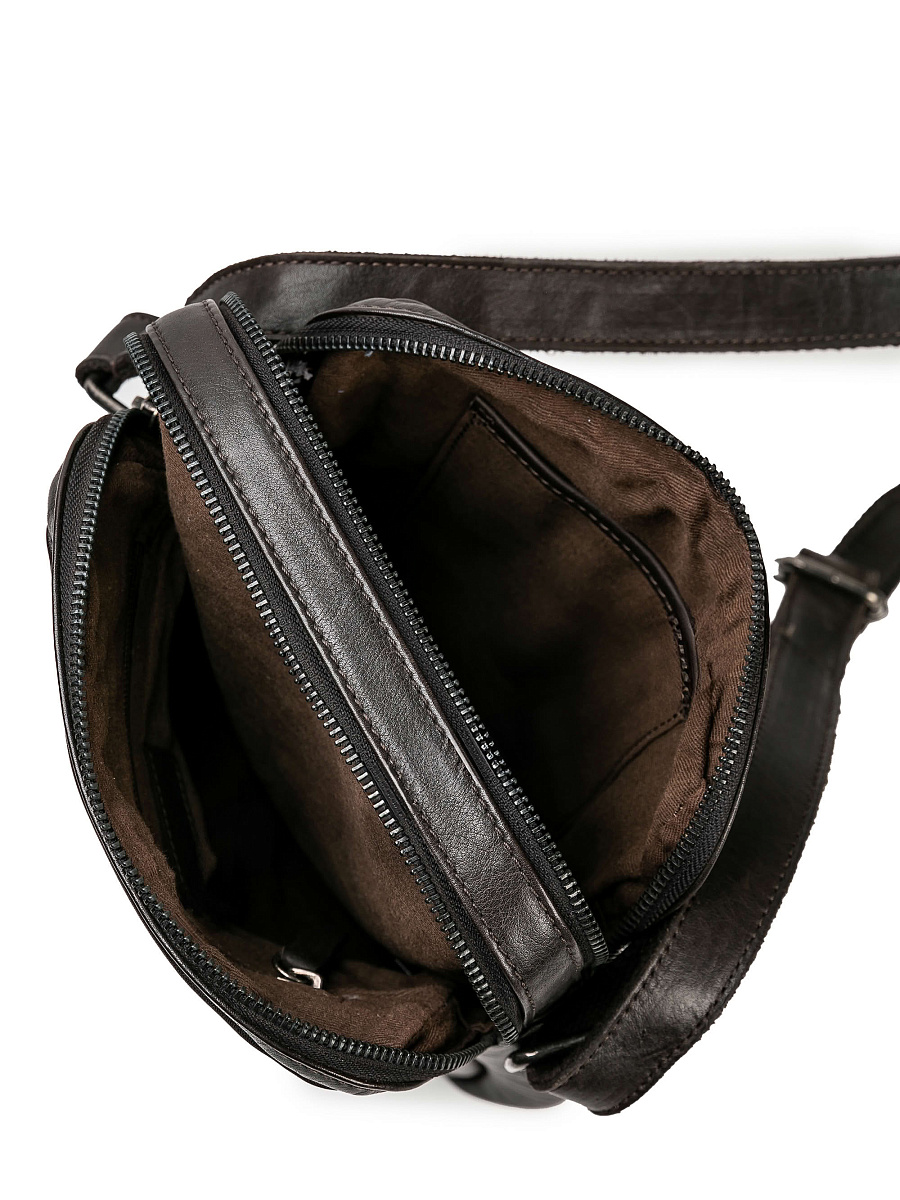 Сумка через плечо Dr.Koffer из натуральной кожи коричневая