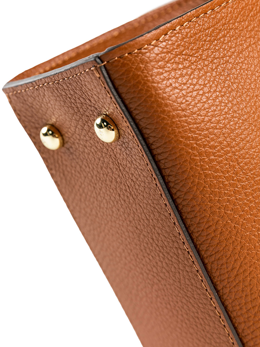 Женская сумка Dr. Koffer из натуральной кожи коричневая