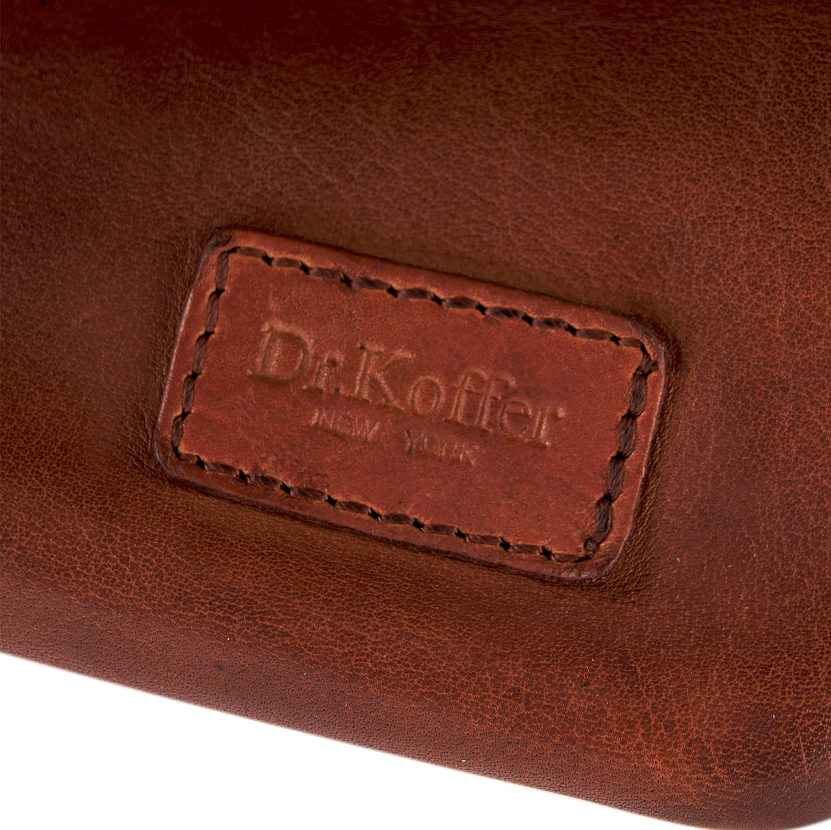 Сумка дорожная Dr.Koffer из натуральной кожи коричневая