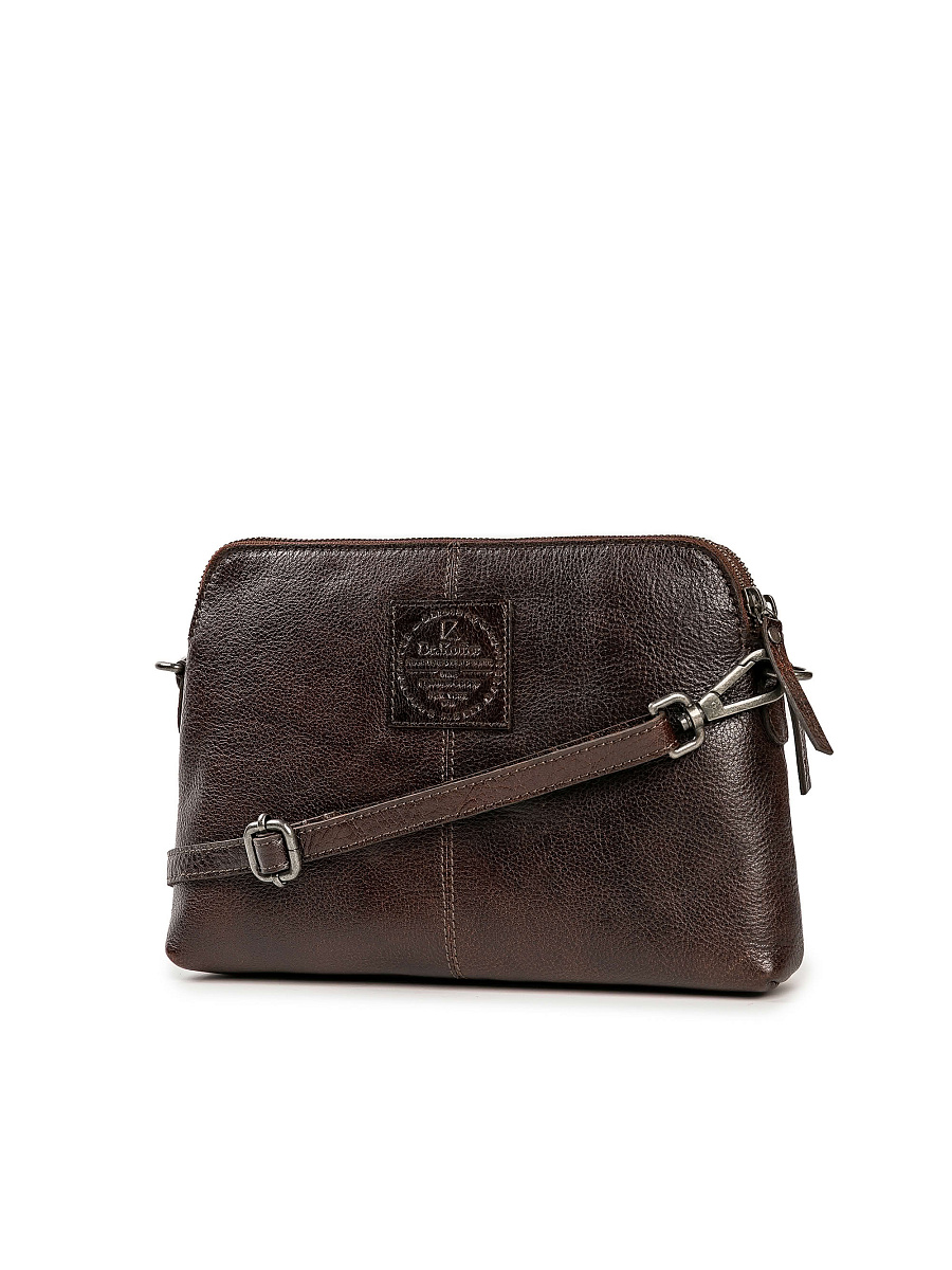 Женская сумка Dr.Koffer из натуральной кожи коричневая