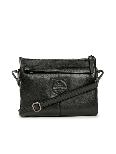 Сумка через плечо Dr.Koffer из натуральной кожи черная