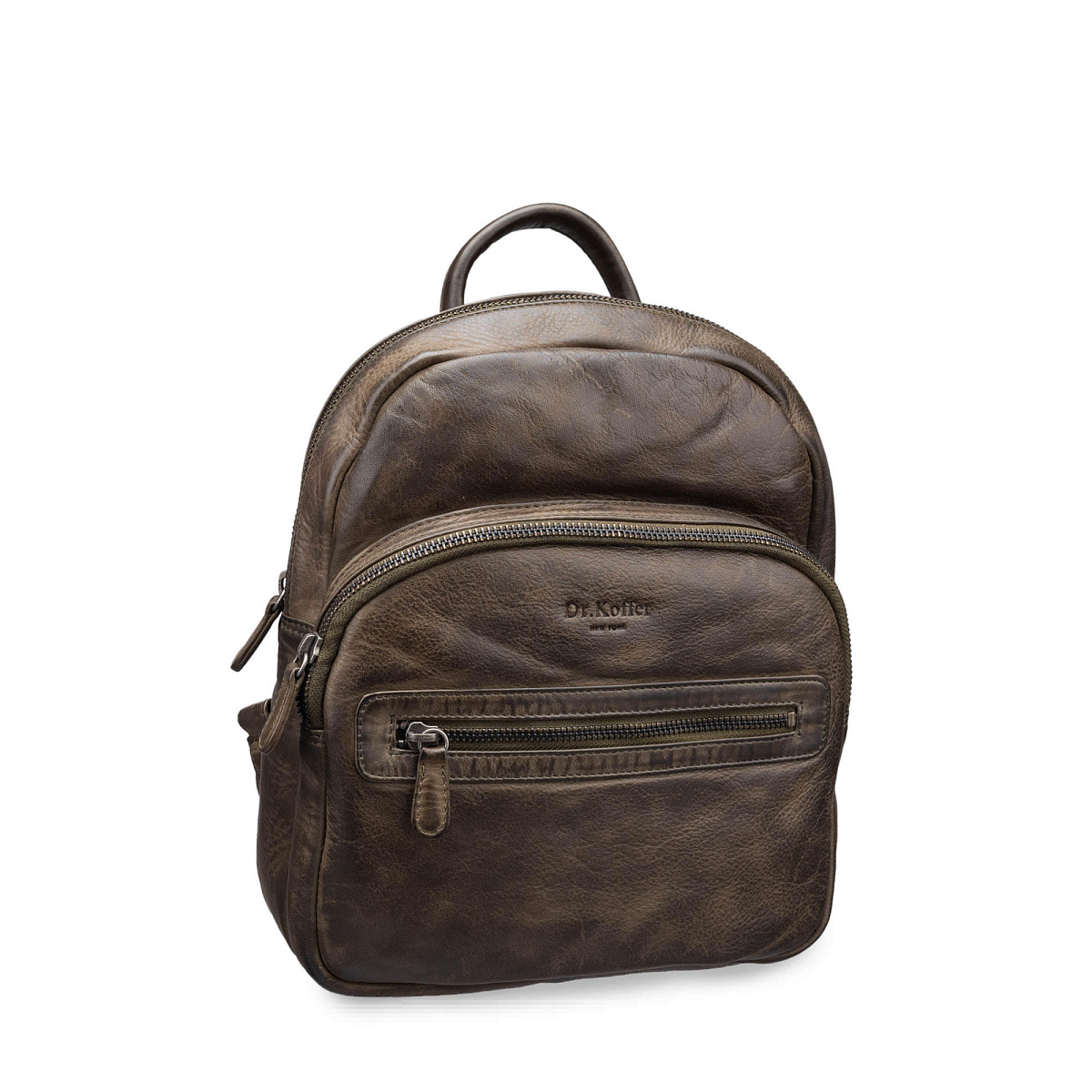 Рюкзак Dr.Koffer из натуральной кожи коричневый