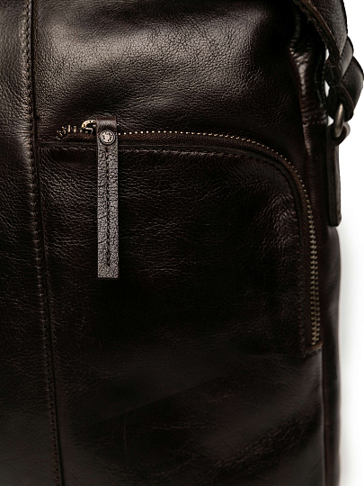 Сумка через плечо Dr.Koffer из натуральной кожи коричневая